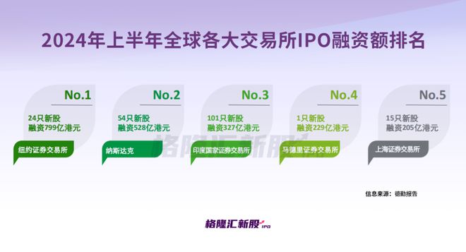 2024年上半年港股IPO募资额再创新低美股IPO回暖中国企业境外上市热情高涨(图3)